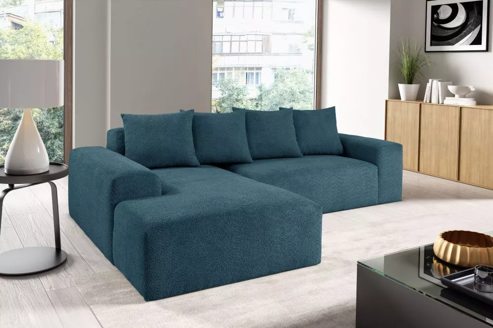 Dīvāns Modullo L Plus Standard · Tumši zils · 190 × 254 × 70 cm