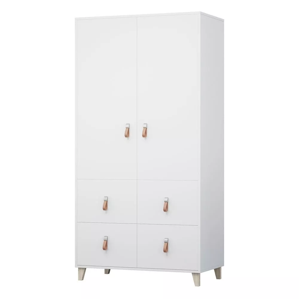 Skapis Figo 06 · Balts · 104 × 55 × 202 cm