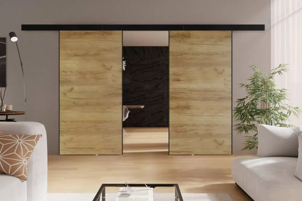 Bīdāmās durvis Marti Duo · Ozols craft zelts · 212 × 205 cm