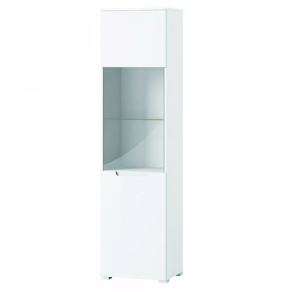 Sekcija Selene 25 ar LED · Balts · 50 × 39 × 196 cm