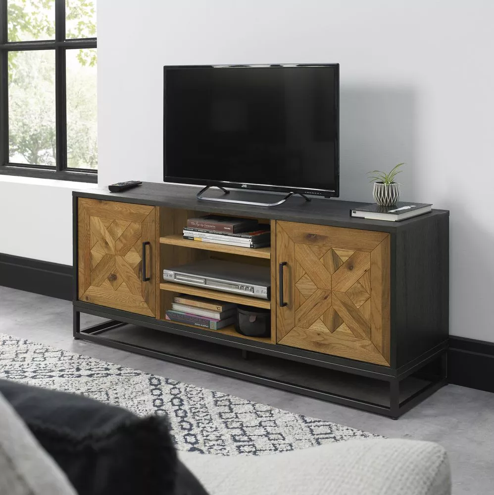 TV tumba Indus IN25-2 · 132.8 × 38.3 × 55.2 cm