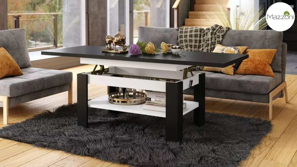 Žurnālgalds Rio Transformer Korpusa krāsa: melns, · 130 × 65 × 55 cm