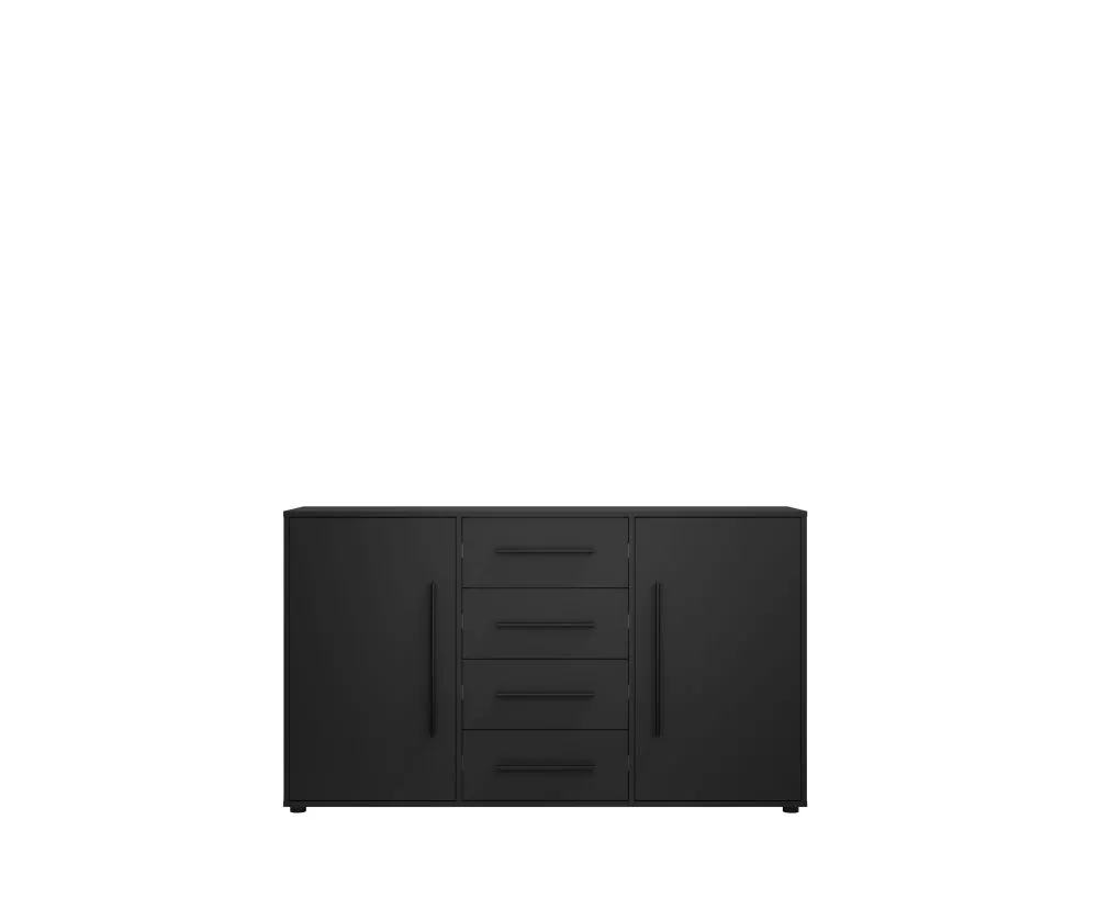 Kumode Maxione MX-02 · Melna · 150 × 40 × 87 cm
