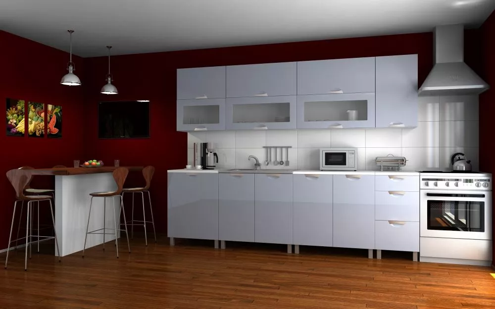 Virtuves komplekts Sal Materiāls : MDF + LKSP plātne,