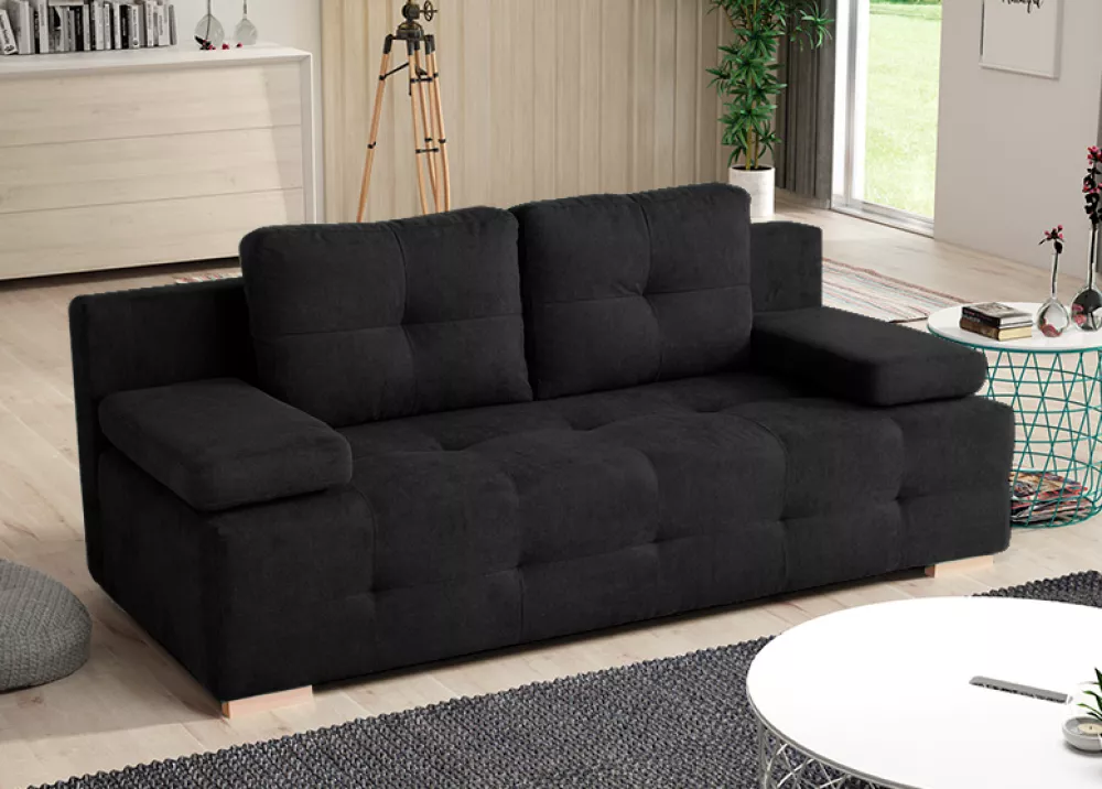 Dīvāns Sofa Bed 118 standard · Melns · 94 × 197 × 70 cm