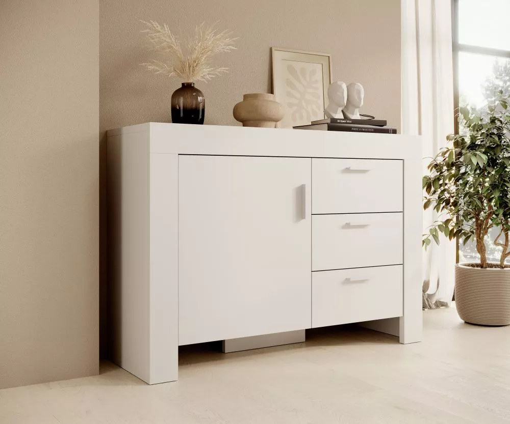 Kumode Cesiro K3SZ1D · Balts · 120 × 42 × 85 cm