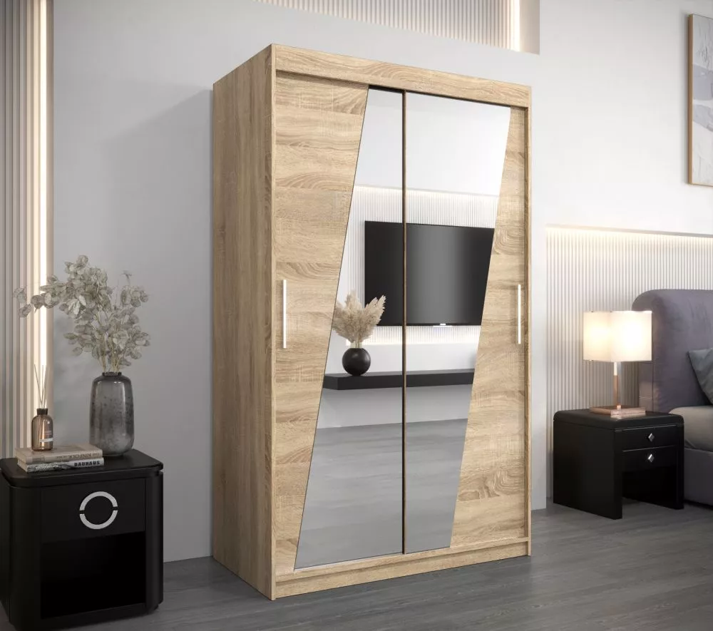Skapis Rhomb · Sonoma · 120 × 62 × 200 cm