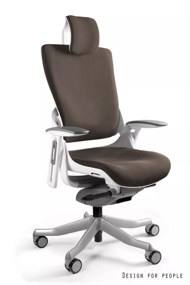 Datorkrēsls Wau 2 White T Sēdvietas platums: 47 cm, · Brūns · 69 × 52 × 117 cm