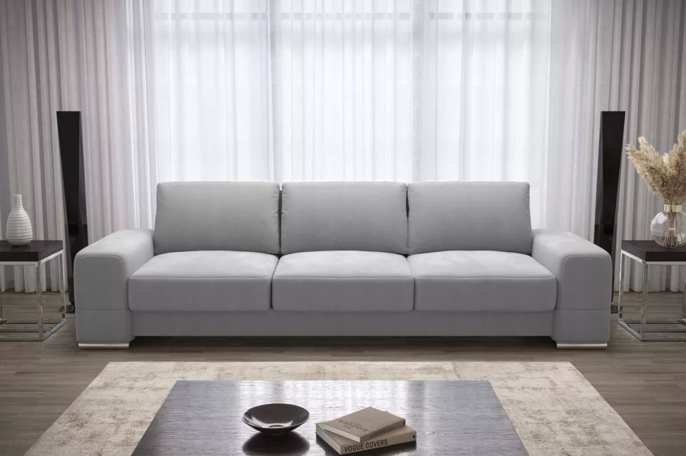 Dīvāns Zara DL Standard · Gaiši pelēks · 95 × 270 × 82 cm