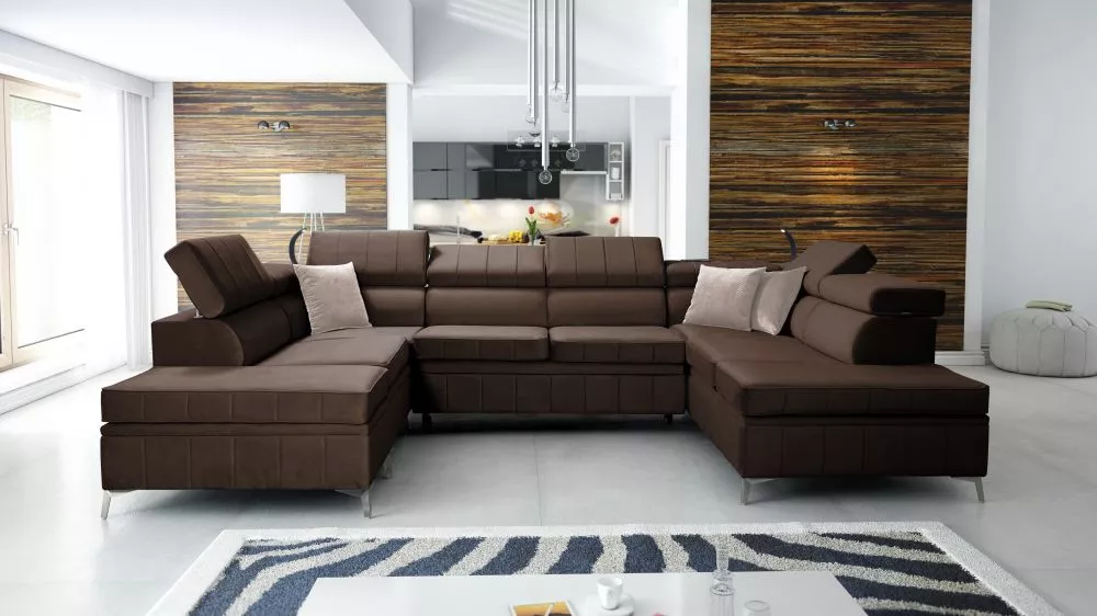 Dīvāns Bartez 8 Standard · Brūns · 227 × 336 × 80 cm