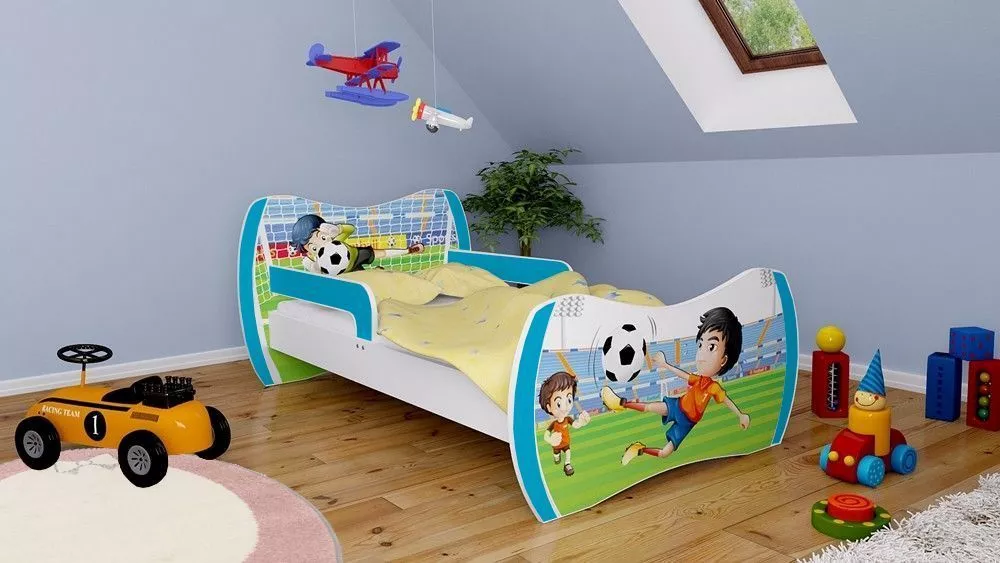 Bērnu gulta Dream L05 180x90 DM27 ar stelāžu Guļamvietas platums: 90 cm, Guļamvietas garums: 180 cm, · 114 × 184 × 71 cm