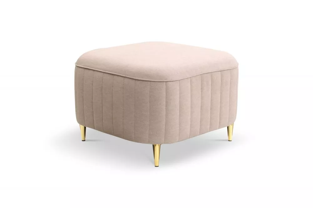 Pufs Laren P standard Auduma numurs: Castel 15, · Kapučino · 60 × 41 × 60 cm