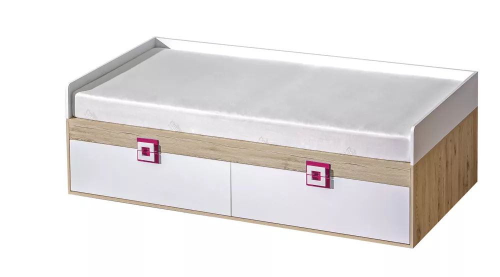 Bērnu gulta Nico 14 90x200 ar stelāžu Guļamvietas platums: 90 cm, Guļamvietas garums: 200 cm, · 94 × 204 × 64 cm