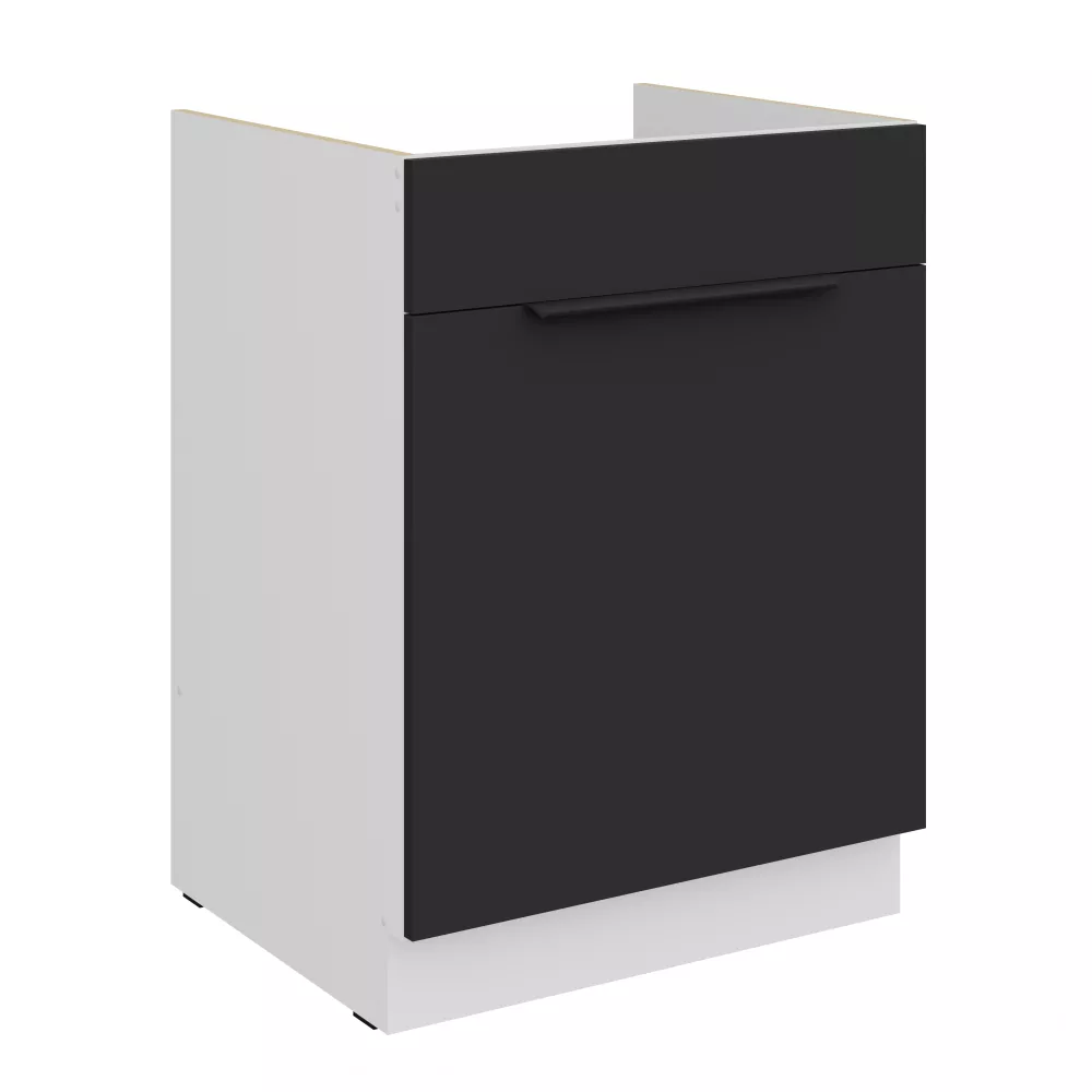 Virtuves skapis Aria Black 60 ZL 1S BB