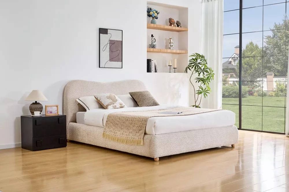 Gulta Navigo 160x200 ar stelāžu Guļamvietas platums: 160 cm, Guļamvietas garums: 200 cm, Apdares materiāls: audums, Ar r