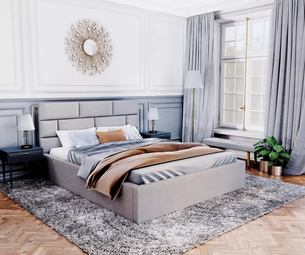 Gulta Pasadena Premium Standard ar stelāžu Guļamvietas platums: 180 cm, Guļamvietas garums: 200 cm, stelāžas tips: metāl