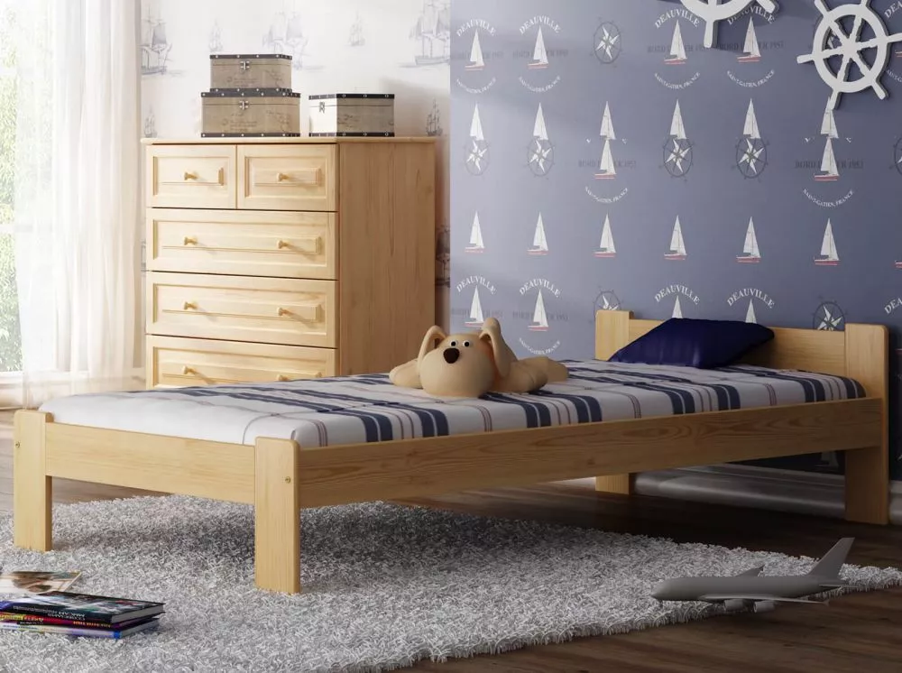 Gulta Celinka ar stelāžu Guļamvietas platums: 90 cm, Guļamvietas garums: 200 cm, · Priede · 98 × 207 × 50 cm