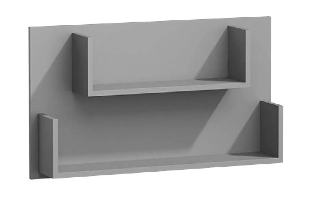 Plaukts Git 10 · Pelēks · 90 × 50 × 19 cm