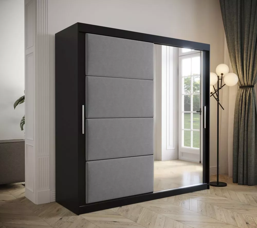 Skapis Tapi Black · 200 × 62 × 200 cm