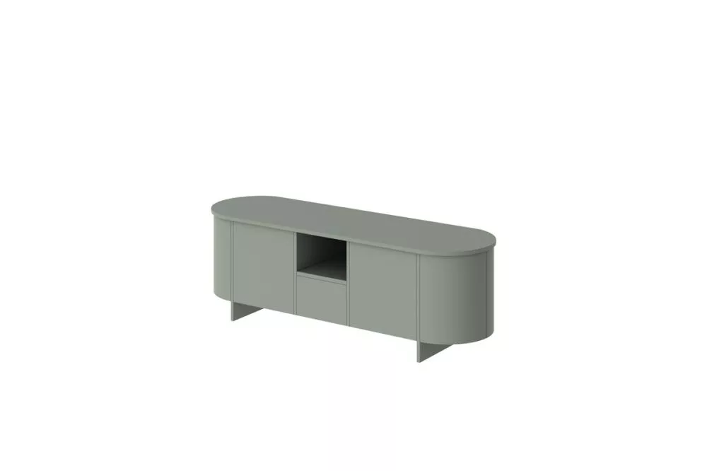 TV tumba Mileto Colore · Tumši zaļš · 163 × 48 × 54 cm
