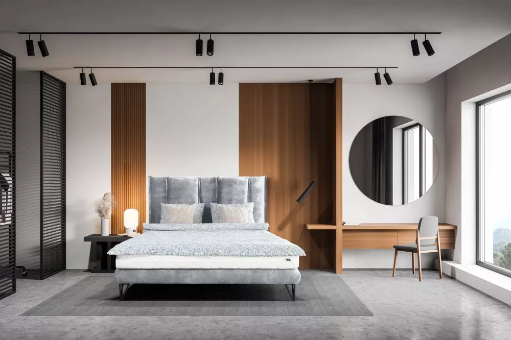 Gulta Ibiza Monolith Standard Guļamvietas platums: 140 cm, Guļamvietas garums: 200 cm, · Gaiši pelēks · 170 × 210 × 110 