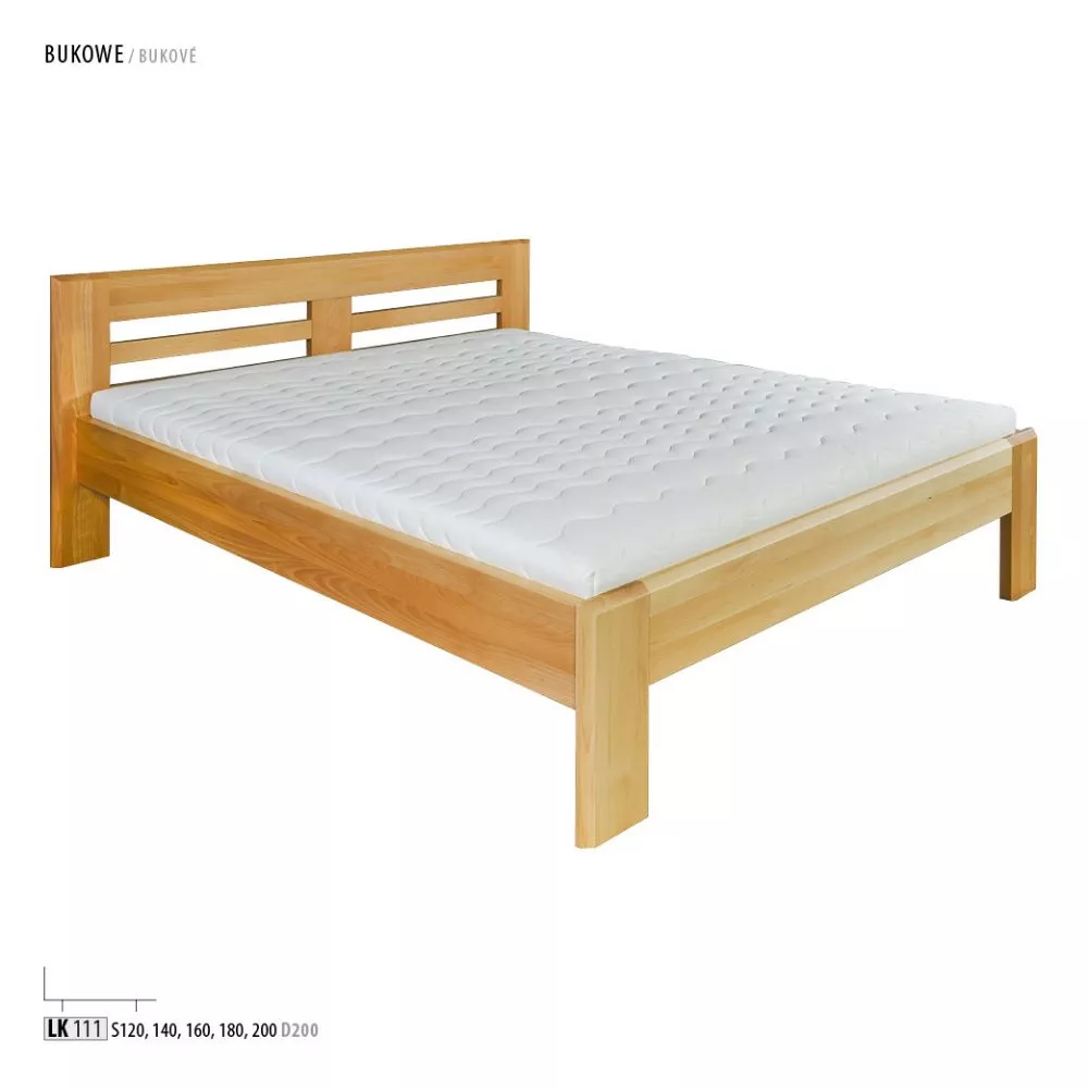 Gulta LK 111/60 ar stelāžu Guļamvietas platums: 180 cm, Guļamvietas garums: 200 cm, stelāžas tips: koka, · Dižskābardis 