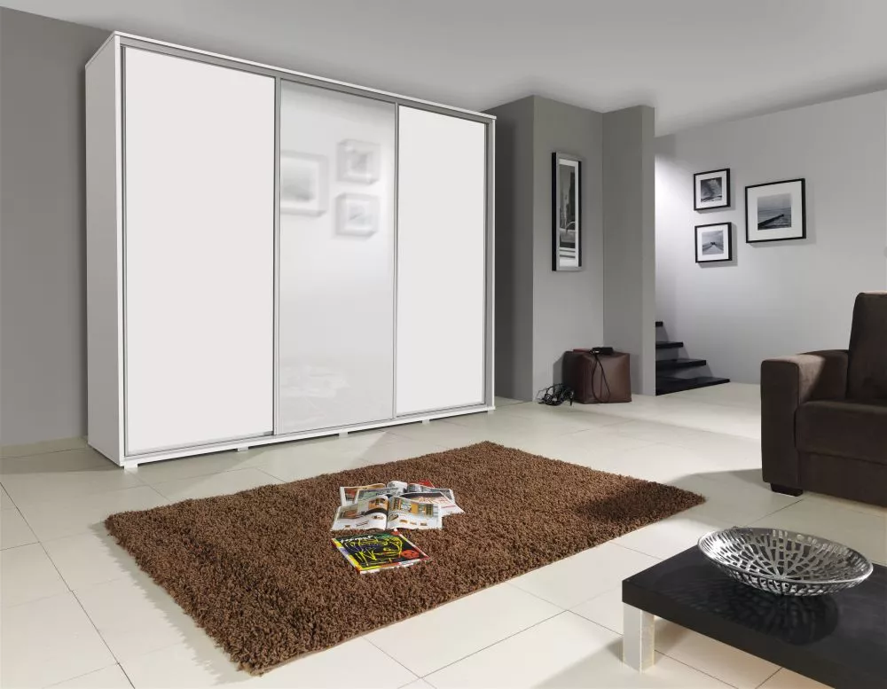 Skapis Silver 255 · Balts · 255 × 66 × 215 cm
