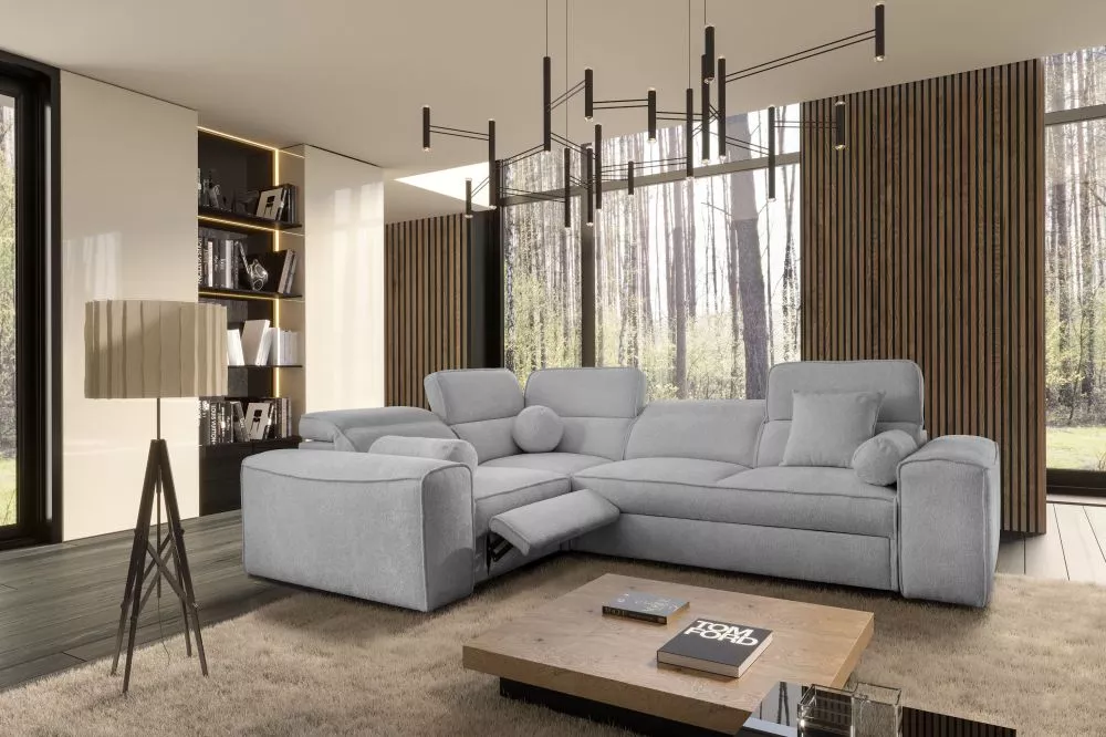 Dīvāns Viteo 2 Mix Standard · Pelēks · 205 × 276 × 70 cm