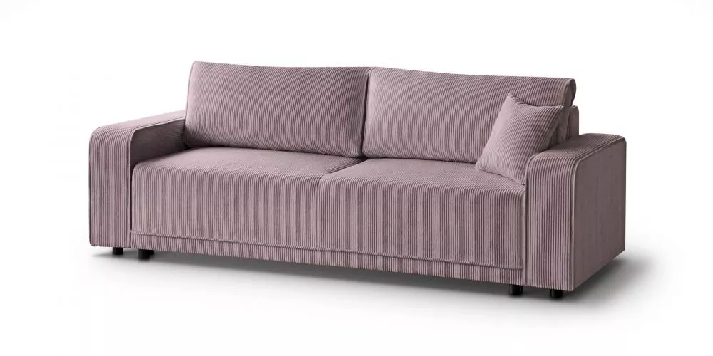 Dīvāns Primo 3S standard · Rozā · 96 × 250 × 90 cm
