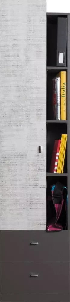 Sekcija Tablo 5 Korpusa krāsa: grafīts, · 45 × 40 × 195 cm