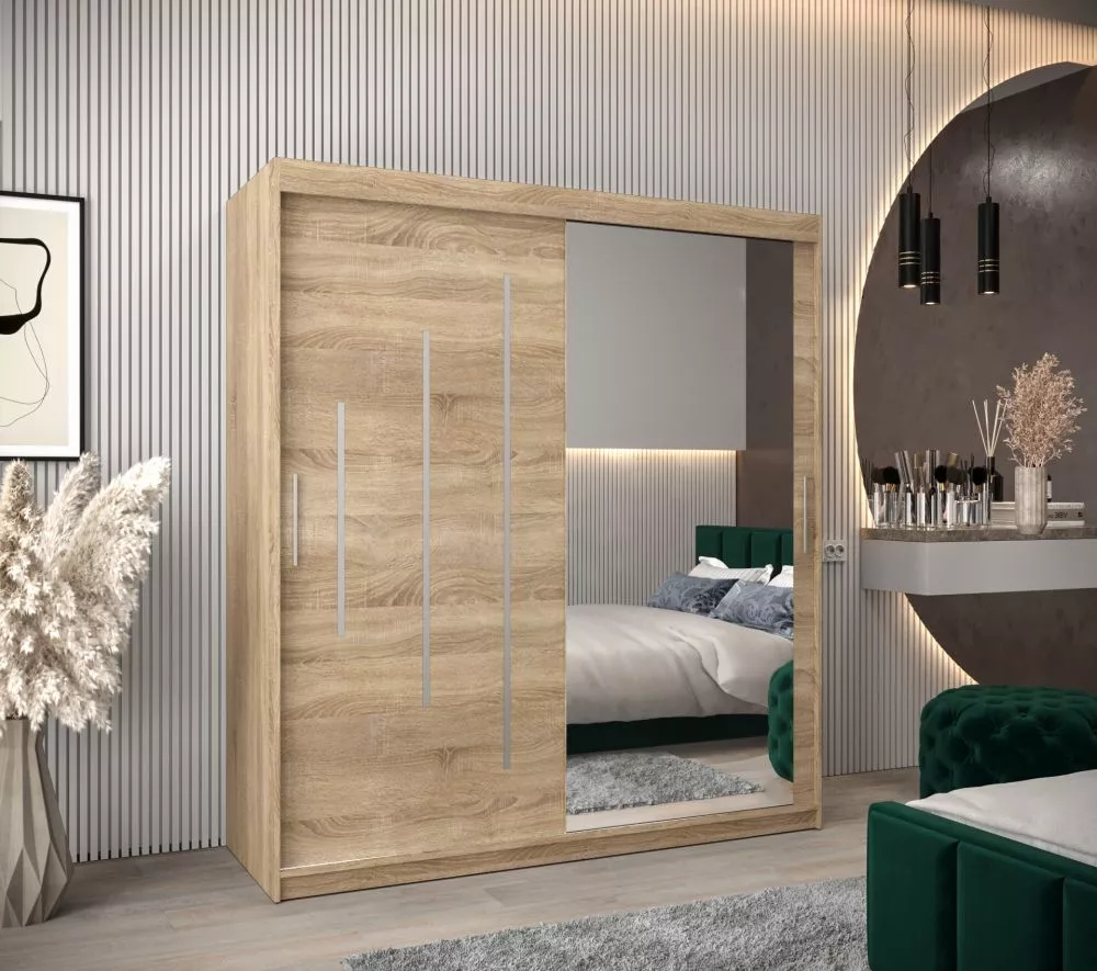 Skapis York 2 · Sonoma · 180 × 62 × 200 cm