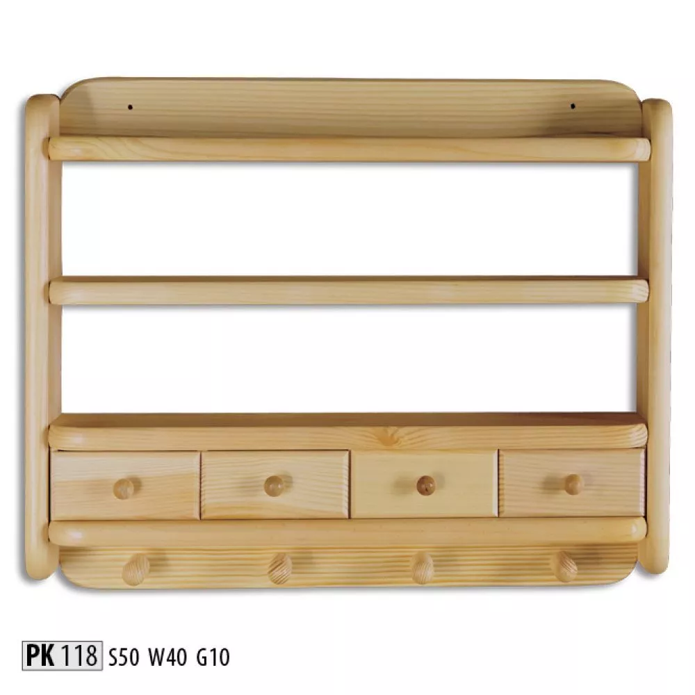 Plaukts PK 118 · Priede · 50 × 40 × 10 cm