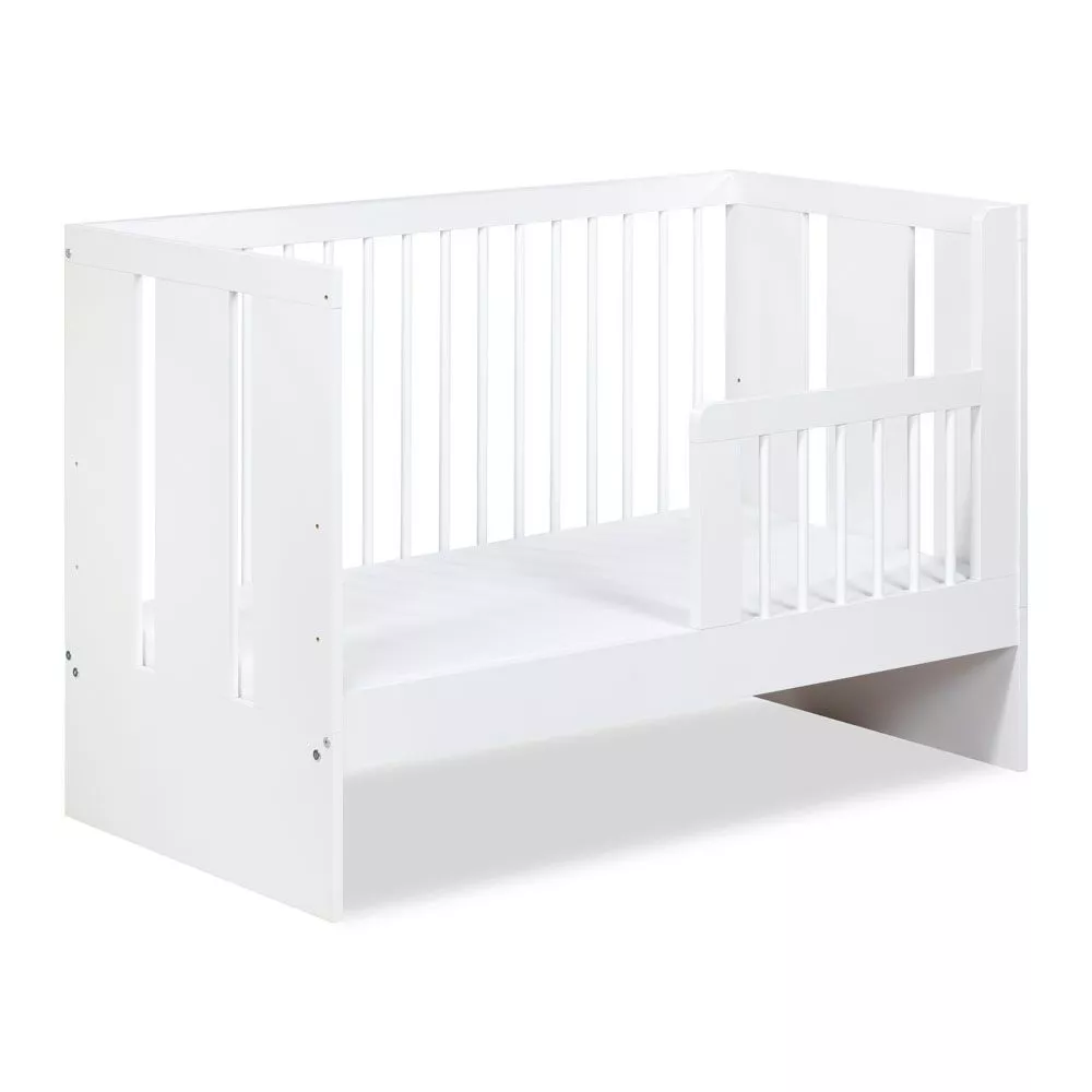 Bērnu gulta Paula 1K Premium 60x120 ar stelāžu Guļamvietas platums: 60 cm, Guļamvietas garums: 120 cm, · Balts · 66 × 12