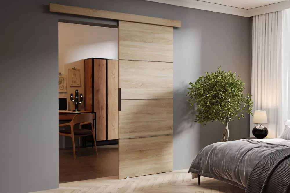 Bīdāmās durvis Malibu Plus · Ozols sonoma · 66 × 205 cm