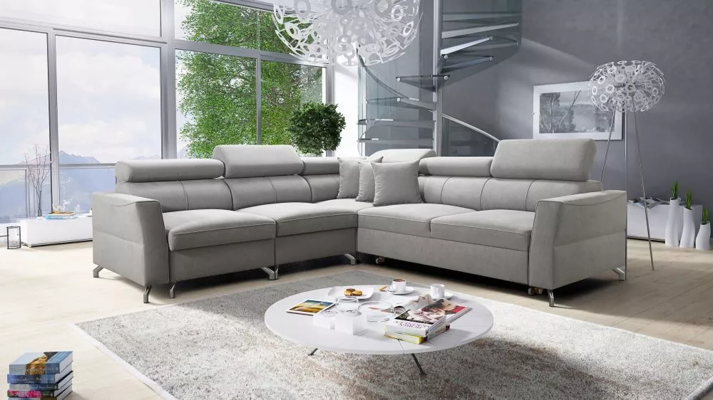 Dīvāns Veneto 4 standard · Pelēks · 270 × 271 × 87 cm
