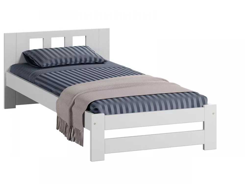 Gulta DMD-12 Magnat ar stelāžu Guļamvietas platums: 90 cm, Guļamvietas garums: 200 cm, · Balts · 98 × 206 × 65 cm
