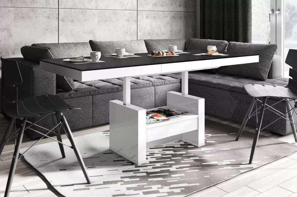 Žurnālgalds Aversa Lux Korpusa krāsa: balts, · 120 × 75 × 55.5 cm