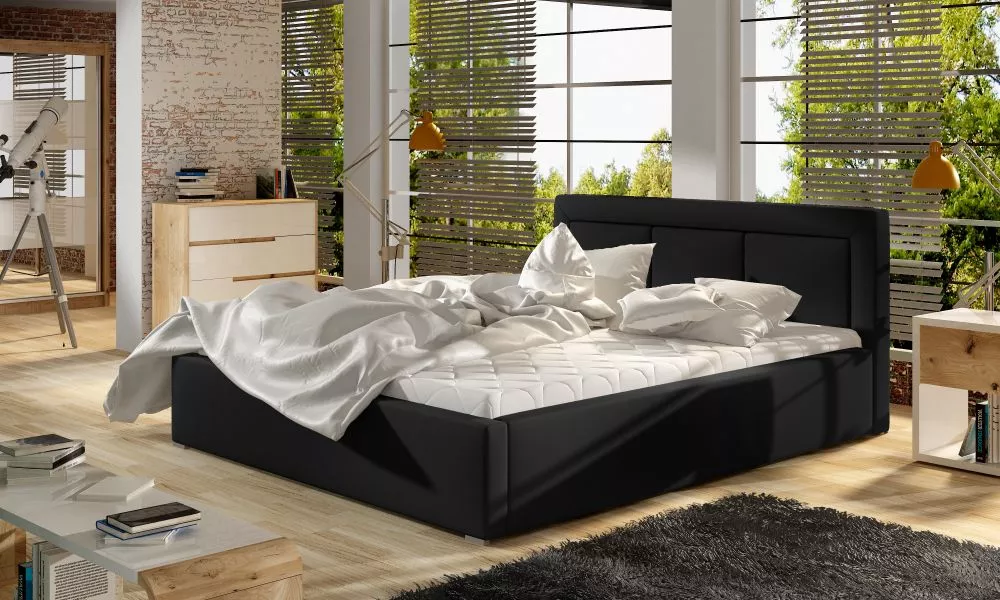 Gulta Belluno standard ar stelāžu Guļamvietas platums: 180 cm, Guļamvietas garums: 200 cm, stelāžas tips: metāla, · Meln