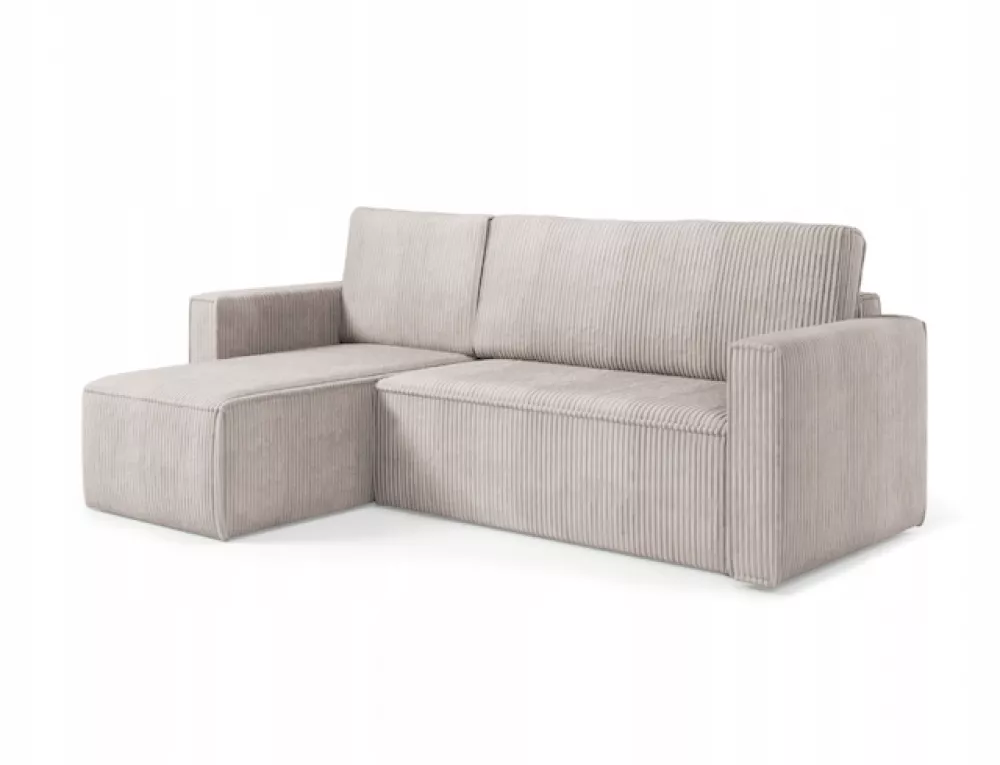 Dīvāns Verona L Standard · Gaiši bēšs · 145 × 235 × 80 cm
