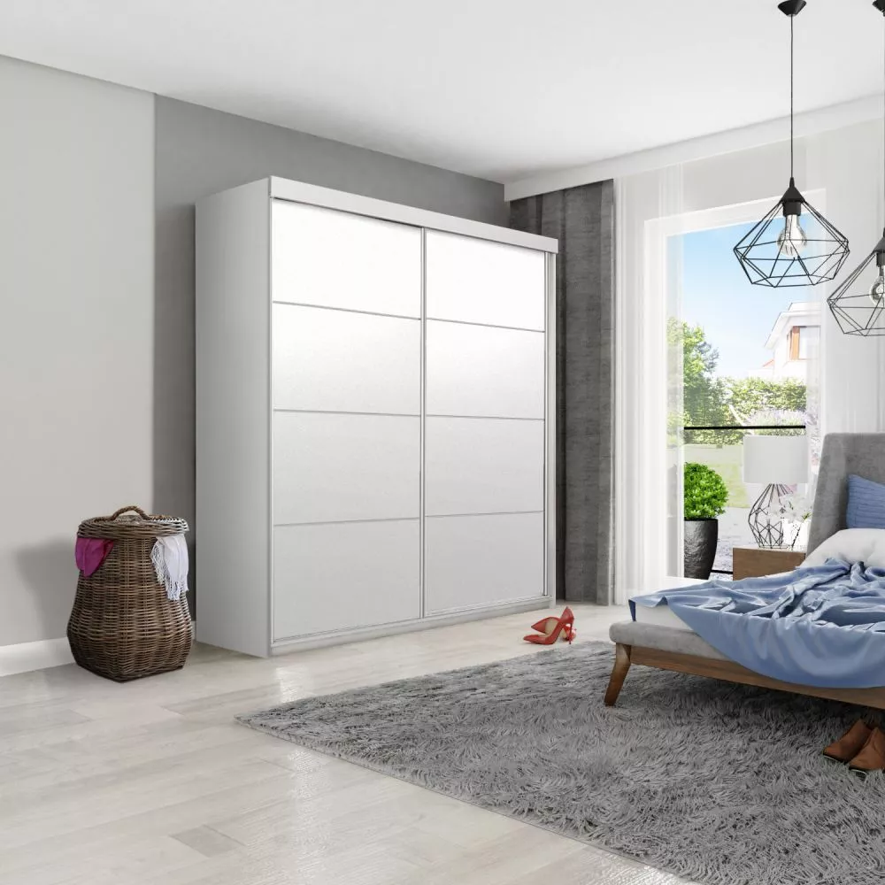 Skapis Top 25+ ar LED · Balts · 150 × 62 × 200 cm