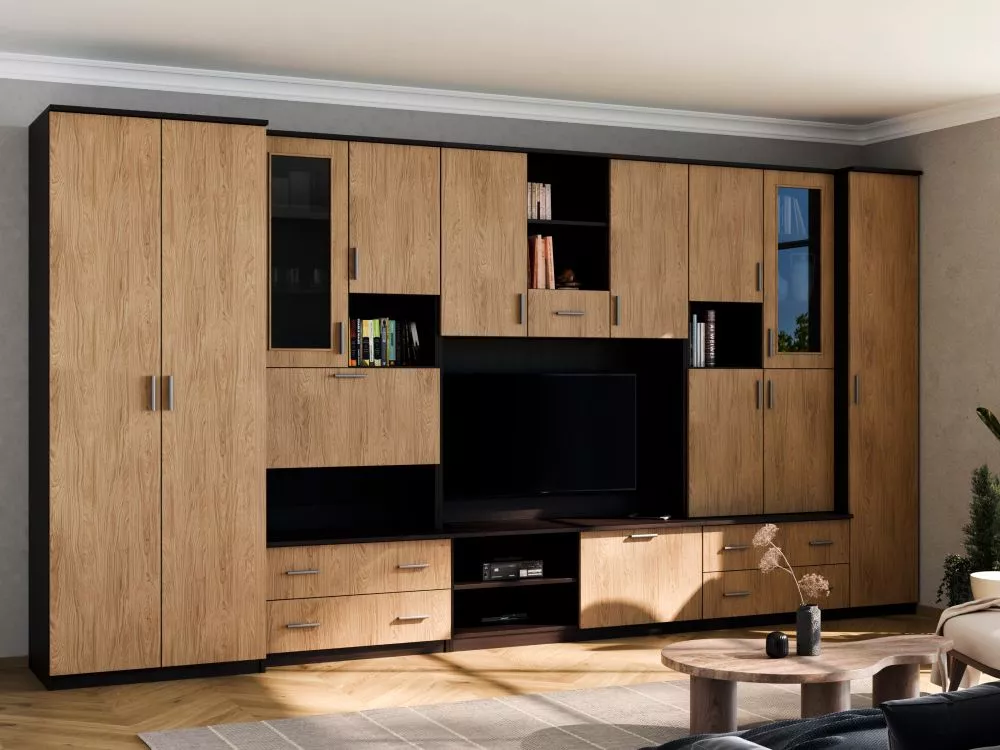 Sekcija Cyklon Korpusa krāsa: tumša sonoma, · 400 × 49 × 210 cm