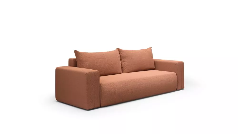 Dīvāns Torretta sofa standard · Oranžs · 97 × 258 × 72 cm