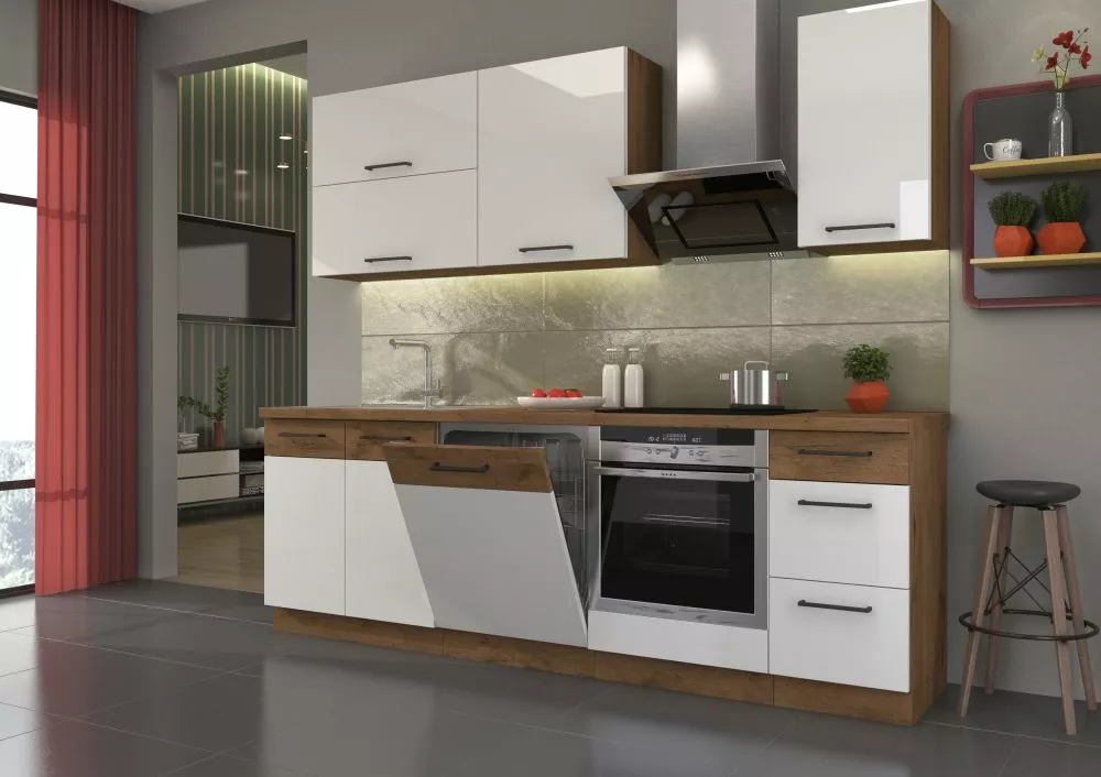 Virtuves komplekts Vigo Gloss 2 Materiāls : MDF + LKSP plātne,