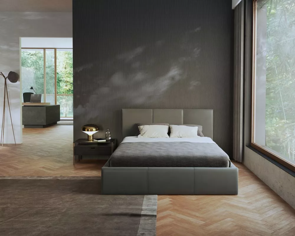 Gulta Prestige Standard ar stelāžu Guļamvietas platums: 140 cm, Guļamvietas garums: 200 cm, stelāžas tips: metāla, · Gra
