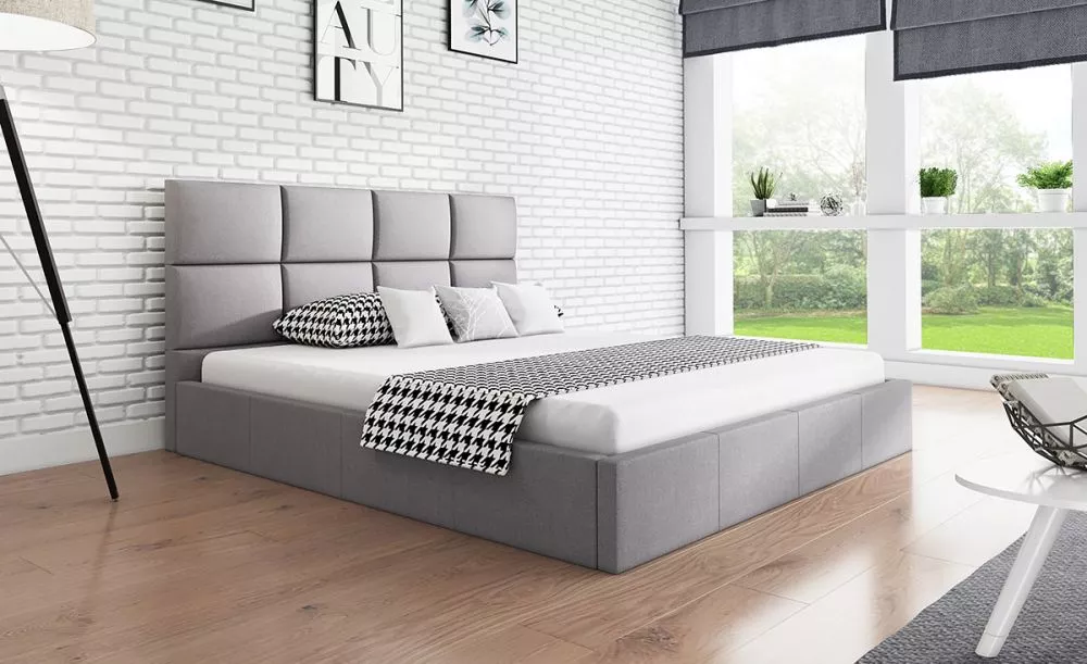 Gulta Slim 1 standard ar stelāžu Guļamvietas platums: 90 cm, Guļamvietas garums: 200 cm, stelāžas tips: koka, · Bēši pel