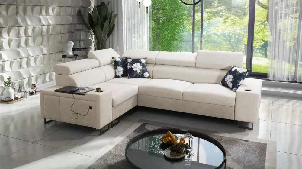 Dīvāns Melody 2 Premium Standard · Krēma · 205 × 282 × 84 cm