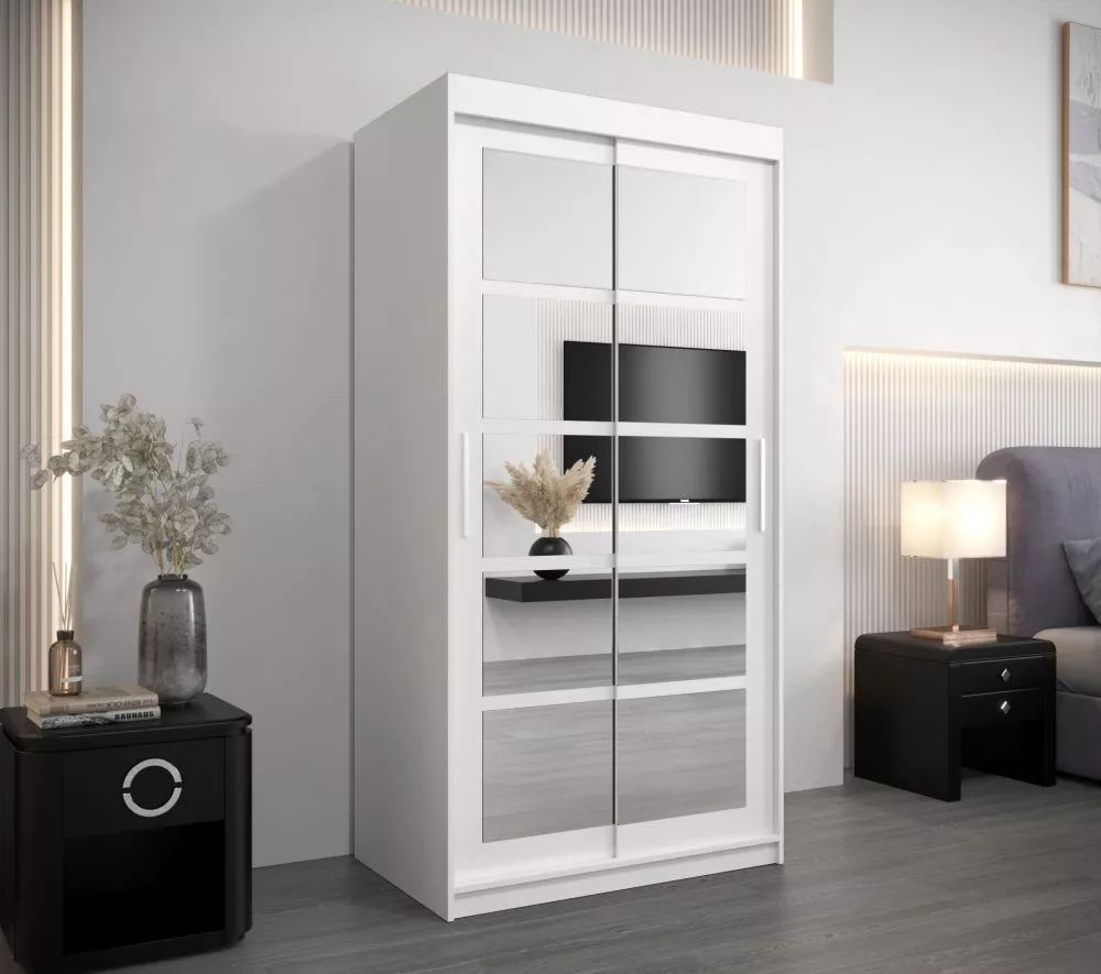 Skapis Roma 2 · Balts · 100 × 62 × 200 cm