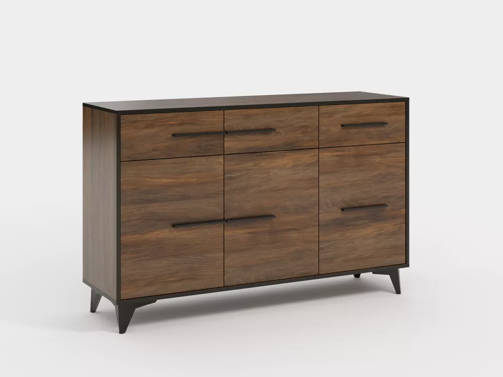 Kumode Frida 2 K3D3S · Rieksts · 135 × 40 × 86 cm