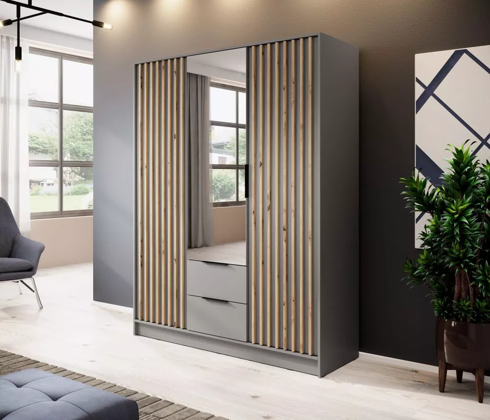 Skapis Nelly Premium Lamela · 155 × 51 × 200 cm