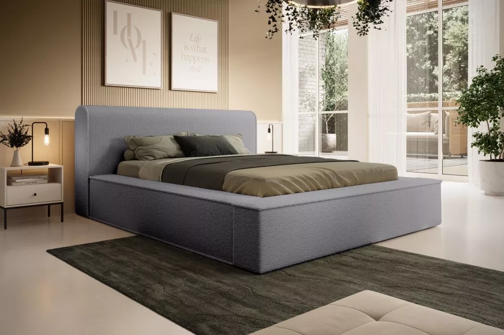 Gulta Fatima Standard ar stelāžu Guļamvietas platums: 160 cm, Guļamvietas garums: 200 cm, stelāžas tips: koka, · Tumši p